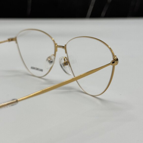 NEW BALENCIAGA BB0034O 003 CAT EYE GOLD WOMEN EYEGLASSES BALENCIAGA - Picture 5 of 10